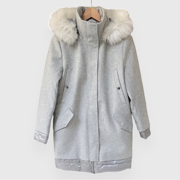 Lands' End Jackets & Blazers - Land’s End | Primaloft Collection Hybrid Coat | Medium | Heather Gray | $75.00